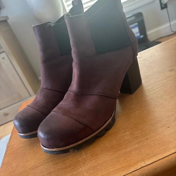 Sorel Dark red Brown Heeled Boots - Picture 8 of 8